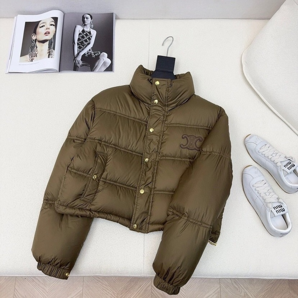 CelineBrown Puffer Jacket - Picture 1 of 6